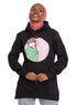 Black Printed - HoodieV Design 62 - Khotwh